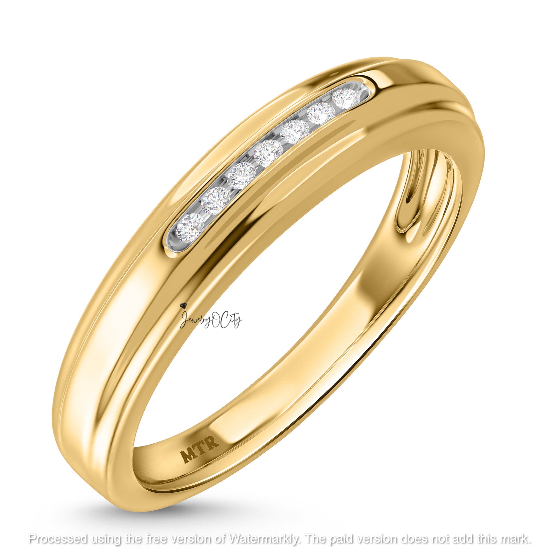 2.46Ct Round Cut Diamond Solitaire/Accent Engagement Trio Set